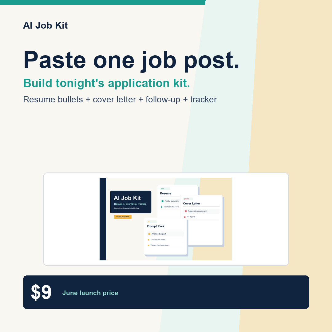 AI Job Kit starter offer creative