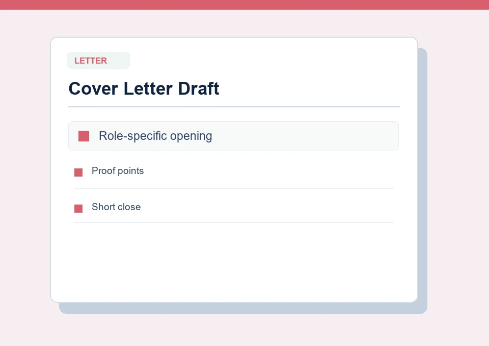 Cover letter preview