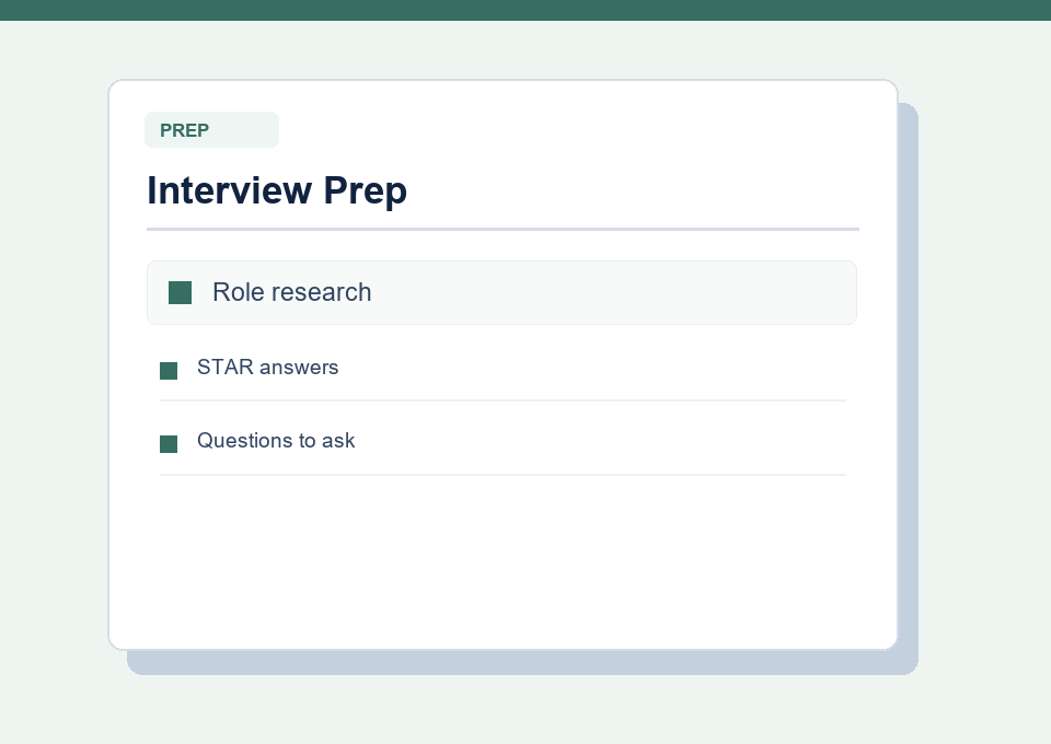 Interview prep preview