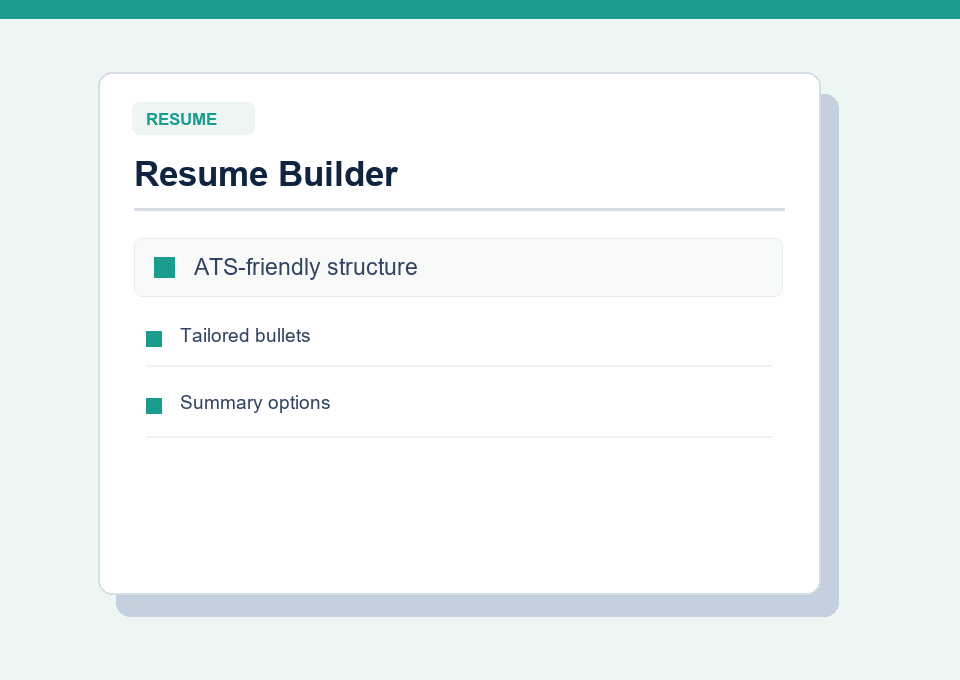 Resume template preview
